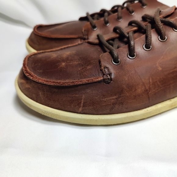 Olukai Nalukai  Slides Drop in Heel Brown Leather Slip On Loafer Men's Shoe 9.5M - Picture 7 of 12